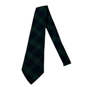 J. Bailey Clothing for Young Men Boys Green Navy Plaid Tie One Size